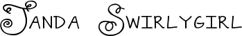 Janda Swirlygirl font